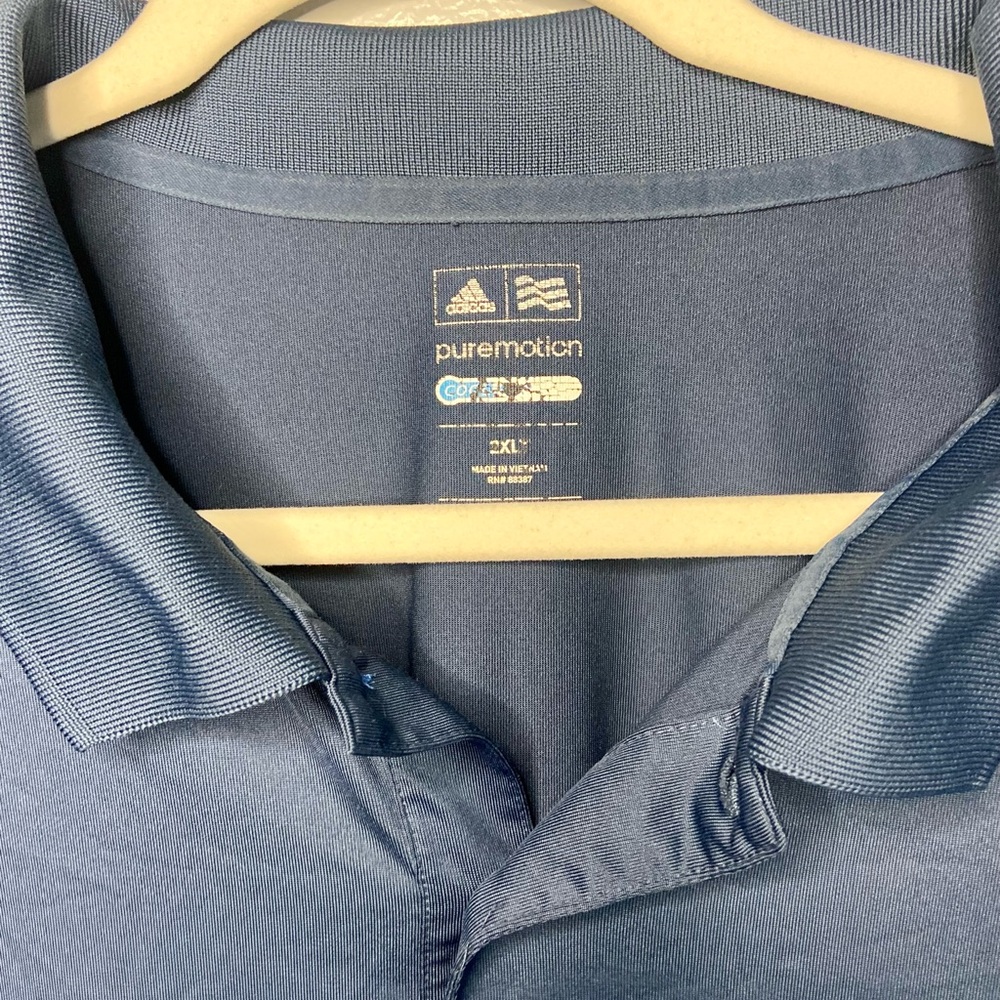 Adidas Men's Navy Polo Shirt - Picture 3 of 3